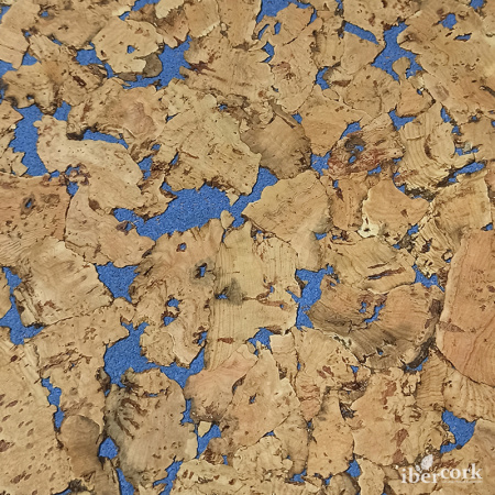 Пробковое настенное покрытие в пластинах EasyCork Кориа азул